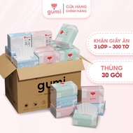 Giấy ăn gấu trúc thùng 30 gói rút giấy ăn hàng cao cấp gumi