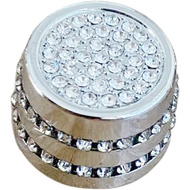 Car Bling Accessories Central Control Volume Knob Decorative Cover Rhinestone Decals Sticker fit for