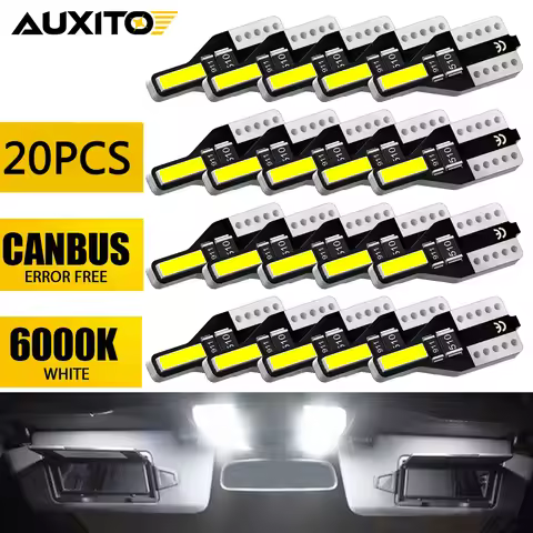 20/10/2Pcs W5W T10 LED Canbus 6000K 12V 192 168 2825 Interior Night Light 7020 SMD For Opel Astra j 