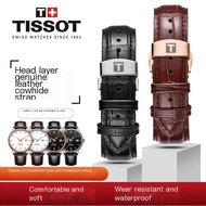 Tissot Watch Strap Genuine Leather Men Women Original Leroc 1853 Junya Durrule Butterfly Buckle Bracelet 19/20mm