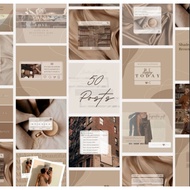 50 Posts Business Instagram Canva Template | Marketing template| IG Story Templates