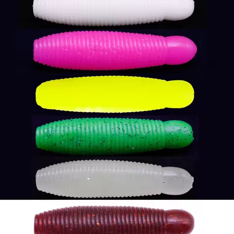 10pcs Lure Soft Bait Artificial Bait Potato Bee Larva Lure Bagged Artificial Bait Fishing Gear Soft 