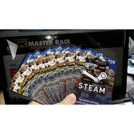 Steam Wallet Gift Card $20 USD Code US STEAM Wallet Recharge Card 20 US Dollars