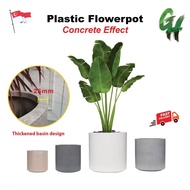 ⭐Plastic Cement Pot ⭐Resin Plant Pot Imitation Plant Pot Vase Flower Planter Pot for Indoor Outdoor Gardening Pot