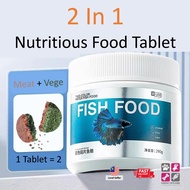 🔥Ready Stock 🔥 YEE 2 in 1 Fish Food Tablet Paster Antarctica Krill Spirulina Makanan Ikan Kecil Leka