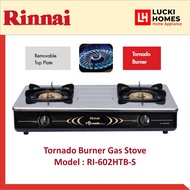 Rinnai RI-602HTB-S 4.5kW Tornado Burner Gas Stove Stainless Steel & Brass Burner