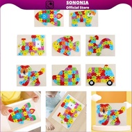 [SONONIA] Alphabet Puzzle Cartoon Abc Puzzles Block Toy Abc Animal Puzzle Abc Letter Wooden Puzzle f