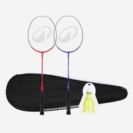 PERFLY ADULT BADMINTON RACKET BR 190 SET PARTNER BLEU RED