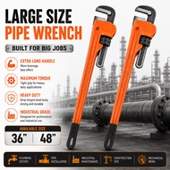 KSEIBI 36”/48" HEAVY DUTY ADJUSTABLE PIPE WRENCH SPANNER