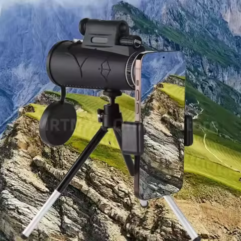 50X60 Zoom HD Powerful Binoculars Long Range Portable Professional Telescope Monocular For Hunting C