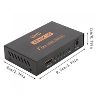 [24h ship]4K HDMI Splitter Ultra HD 4 Port/2 Port HDMI Splitter 3D with UK Power Adapter for Project