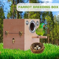 Parakeet Nesting Box Bird Breeding Nest Parrot Mating Box Cage Breeding Box for Lovebirds Cockatiel 