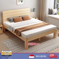 Bed Frame Solid Wood 1.8 Double Platform Board Simple 1.5 M 1M Single Bed