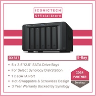no call @WhatsAppOnly019-3710-000 Synology DX517 5-Bay Expansion Enclosure For the DS920+ DS923+ DS1