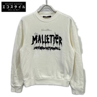 Louis Vuitton RM241M IHM HQY23W 白色 Martin International 圖案衛衣，S 碼 [二手]