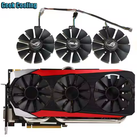 NEW 87MM 6PIN ASUS STRIX GTX 980TI、R9 390、390X Cooling fan，For ASUS GTX 1080TI、1080、1070TI、1070、1060
