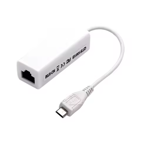 1pcs Micro USB 2.0 5 Pin to Ethernet 10/100 M RJ45 Network Lan cable Adapter Card Micro usb to lan c