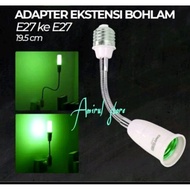 Taffled E27 to E27 Bulb Extension Adapter - Adapter for Flexible E27 Socket