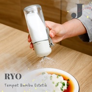 |J LIVING|RYO Even Salt Dispenser Bottle Automatic Kitchen Spice Storage Container Salt Spray Contai