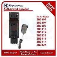 【3 Pin Plug】Electrolux Vacuum Charger Set + Adaptor for ZB3107 ZB3113 ZB3114 ZB3114AK ZB3233 ZB3311 ZB3314 ZB3411 ZB3414