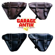Tas Samping Custom Japstyle boober british inggrisan di pasang di cover aki dop aki Tas Motor Custom