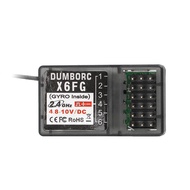 DUMBORC X6F/X6FG 2.4G 6CH Radio Control System Receiver for Domborc RC Boat Transmitter X6 X4 Transm