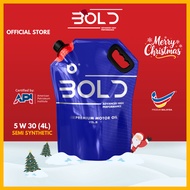 BOLD 𝕏 SIRIM 5w30 4L Semi Synthetic SP Engine Oil Car Lubricant 5w-30 Minyak Hitam Enjin Kereta