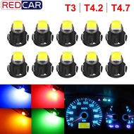 10pcs T3 LED 3030 SMD Led Bulb T4.2 T4.7 Indicator Light Bulb Car Dashboard Warning Indicator Light 