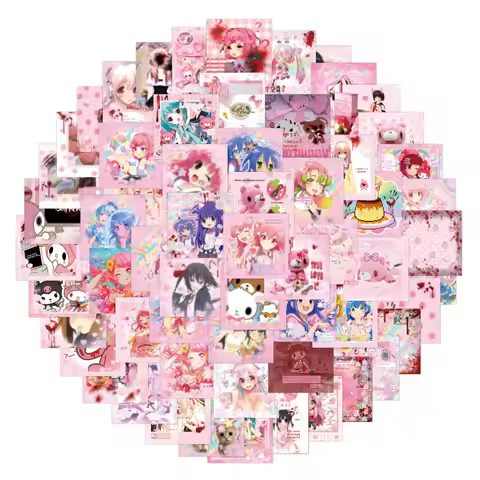 80pcs Cartoon Cute Cutecore Hand Account Decoration DIY Stationery Mobile Laptop Sticker