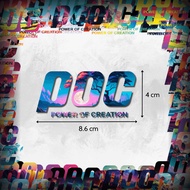 Super Quality 3D Stamp With Large POC Letters (8.6 x 4 cm) - Various Super Quality Stamps - Decorati