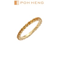 Poh Heng Jewellery 18K Gold Citrine Ring