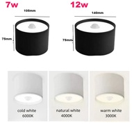 LED Downlight PIR Motion Sensor 12W 7w  Surface Mounted Ceiling Light for Bedroom Washroom Corridor 