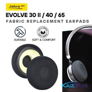 1 Pair Fabric Mesh Black Ear Cushions for Evolve 30 II/ Evolve 40 / Evolve 65 MS/UC Headset Replacem