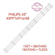 PHILIPS 43PFT6916 43PFT6916/68 LED TV BACKLIGHT (LAMPU TV)