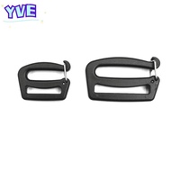 YVE 5/10pcs G Hook, 26/38mm Quick Release Webbing Buckles, Durable Black Adjustable Backpack Bag Cli