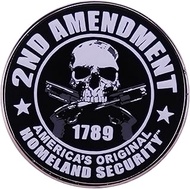 2nd Second Amendment Right to Keep and Bear Arms Gun Freedom 1789 Skull Crossbones Republican Origin