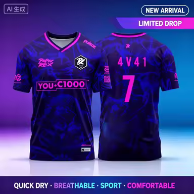 26_27 Paper Rex Valorant T-shirts Men Esports Team PRX Uniform Jersey F0RSAKEN Gaming Streetwear Cas