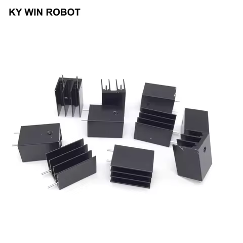 10 pcs Aluminium TO-220 Heatsink TO 220 Heat Sink Transistor Radiator TO220 Cooler Cooling 25*16.5*1