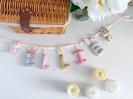 ป้ายชื่อลูก เด็กหญิงแรกเกิด BABY BANNER