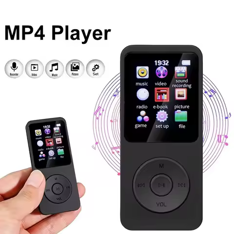 MP4 Player Type-C HiFi Lossless Music Player Bluetooth-compatible 5.4 Student Walkman Support FM Rad