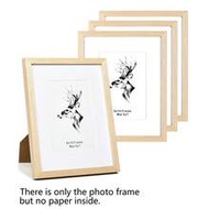 Wooden Photo Wall Frame 10X15 15X20 20X25 A4 Wood Color Photo Frame With Stand Photo Decoration Comm