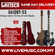 Gretsch G6128T-53 Vintage Select 53 Duo Jet Electric Guitar w/ Bigsby, Black