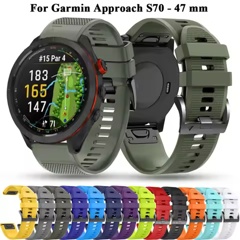 Approach S70 47mm QuickFit Strap For Garmin Fenix 7 7X 6 6 XPro 5 5X Plus Smartwatch Silicone Bracel