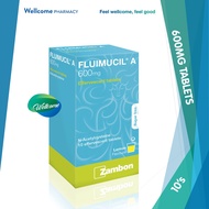 Fluimucil A 600mg Effervescent Tablets with N-Acetylcysteine - 10's