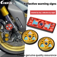 Chekis Modified Reflective Sign Luminous Warning Sheet Lighting Aluminum Alloy Reflector Accessories