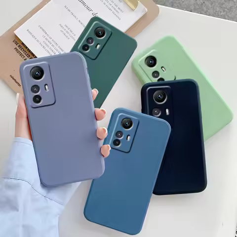 For Cover Xiaomi Redmi Note 12S Case Redmi Note 12S Capas Back Liquid Silicone Soft TPU Fundas Redmi