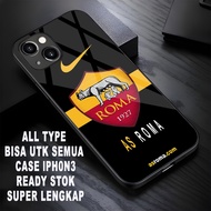 (CS59) Softcase glossy shine iphone ALL TYPE motif as roma/ac milan ip 6 7 7+ 8 8+ x xr xs max 11 pr