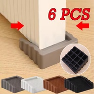 2/4/6PCS Modern Windproof Door Stopper | TPR Bidirectional Design 6.2x6.2cm for Indoor/Outdoor Use -