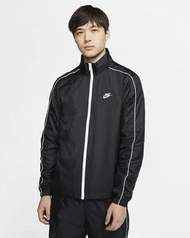 Nike Logo刺繡風衣外套 黑白 全新 正品 M號