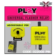 PLAY 12V 6V UNIVERSAL ADJUSTABLE PIN FLASHER RELAY SIGNAL RELAY SIGNAL CONDENSER DOUBLE SIGNAL RELAY